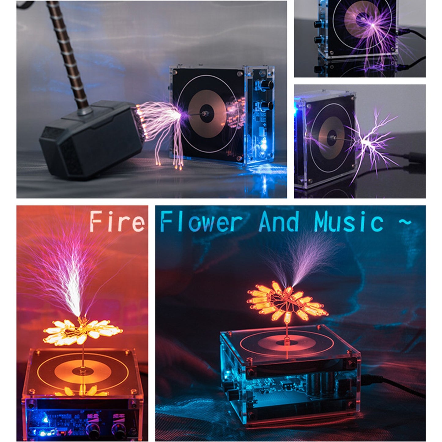 Tesla Coil Music Speaker - High Frequency Arc Generator - Great Gift for Any Tesla Enthusiast