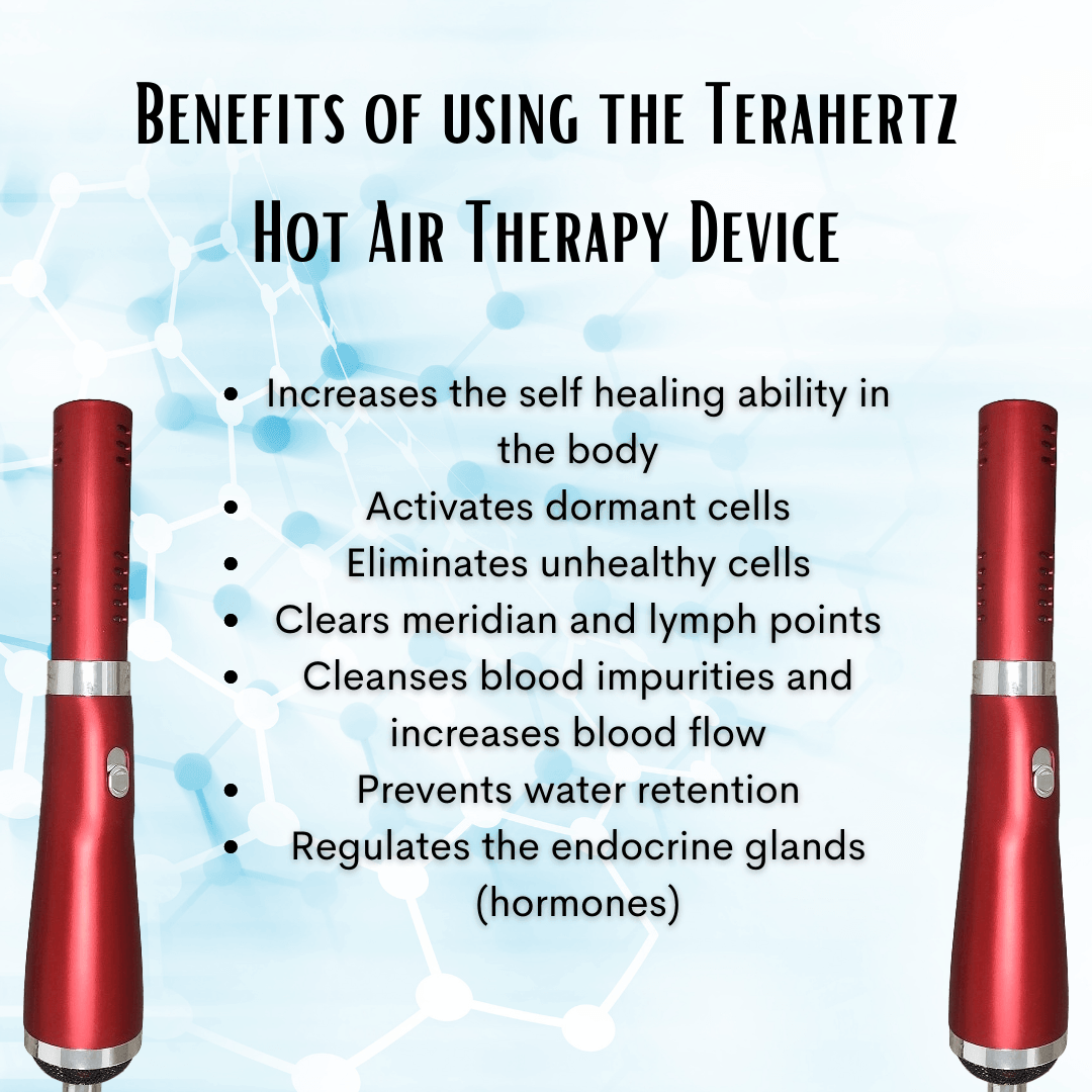 Terahertz (THz) Hot Air Therapy Device. Made with Quartz Crystal.